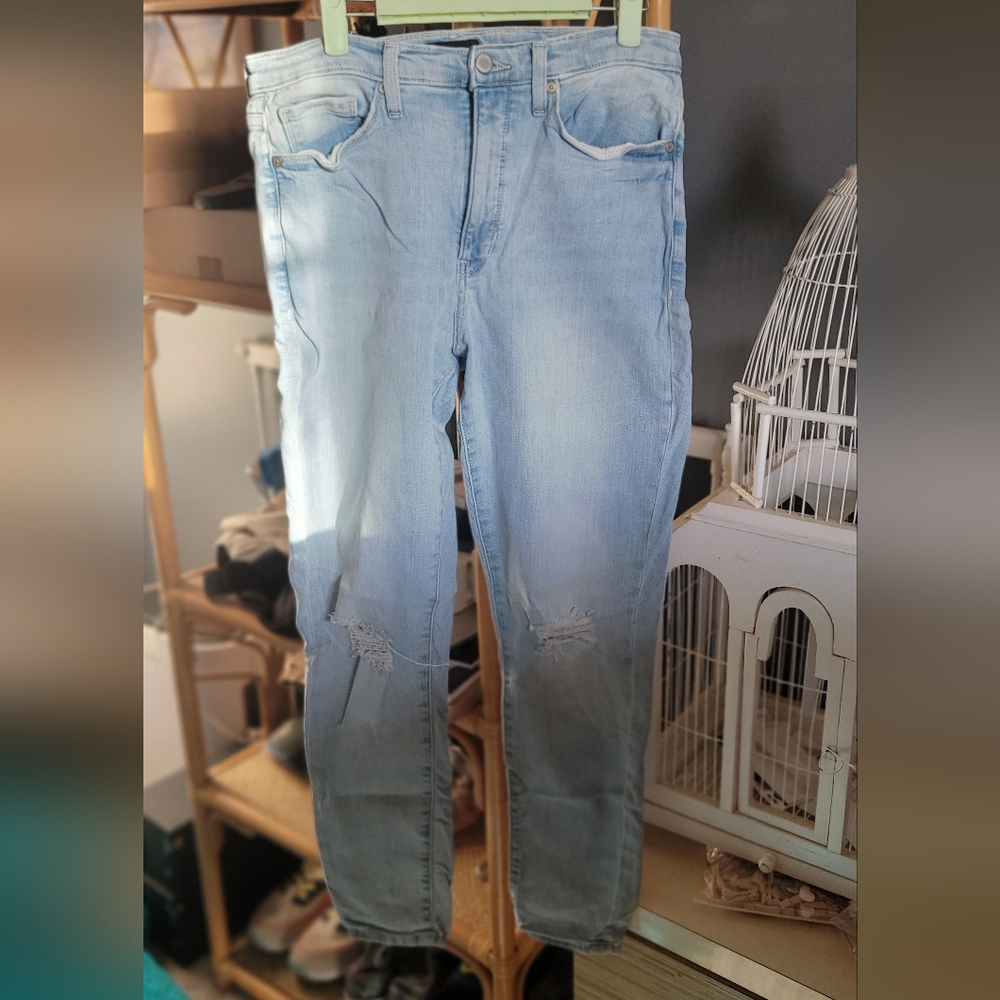 Banana Republic Light Blue High Rise Skinny Jeans